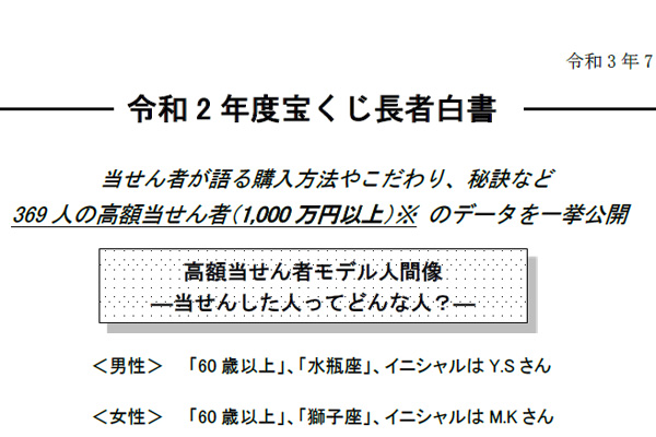 年版 ジャンボ宝くじ購入前にチェックしたい 高額当せん者 16の特徴 ロト ナンバーズ 超的中法web